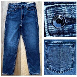 RAG & BONE NINA HIGH RISE ANKLE CIGARETTE JEANS WOMEN’S sz 27 Dark Blue